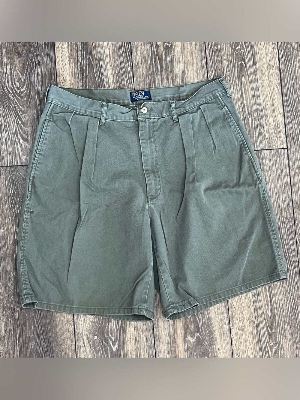 Vintage Polo Ralph Lauren Pleated Shorts 90’s Made in USA Mens 36 100% Cotton